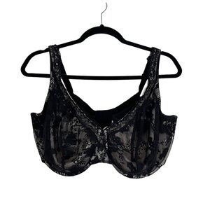 Cacique Bra 40H Lace Lightly Line Full Coverage Minimizer